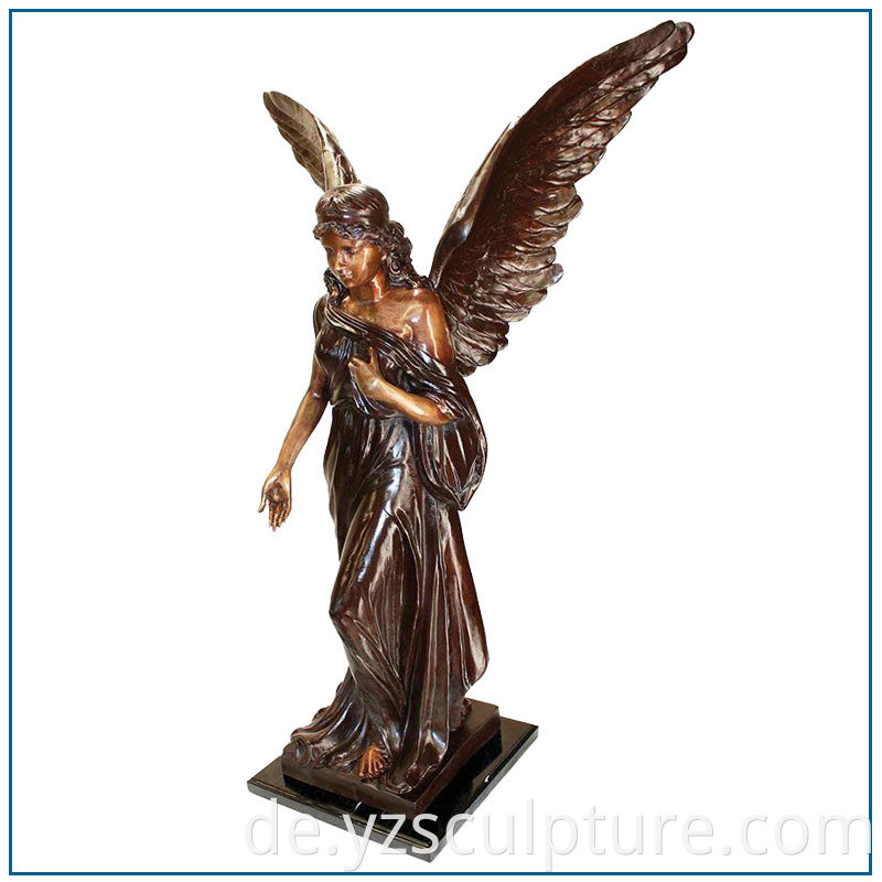 Large Bronze Angle Statue